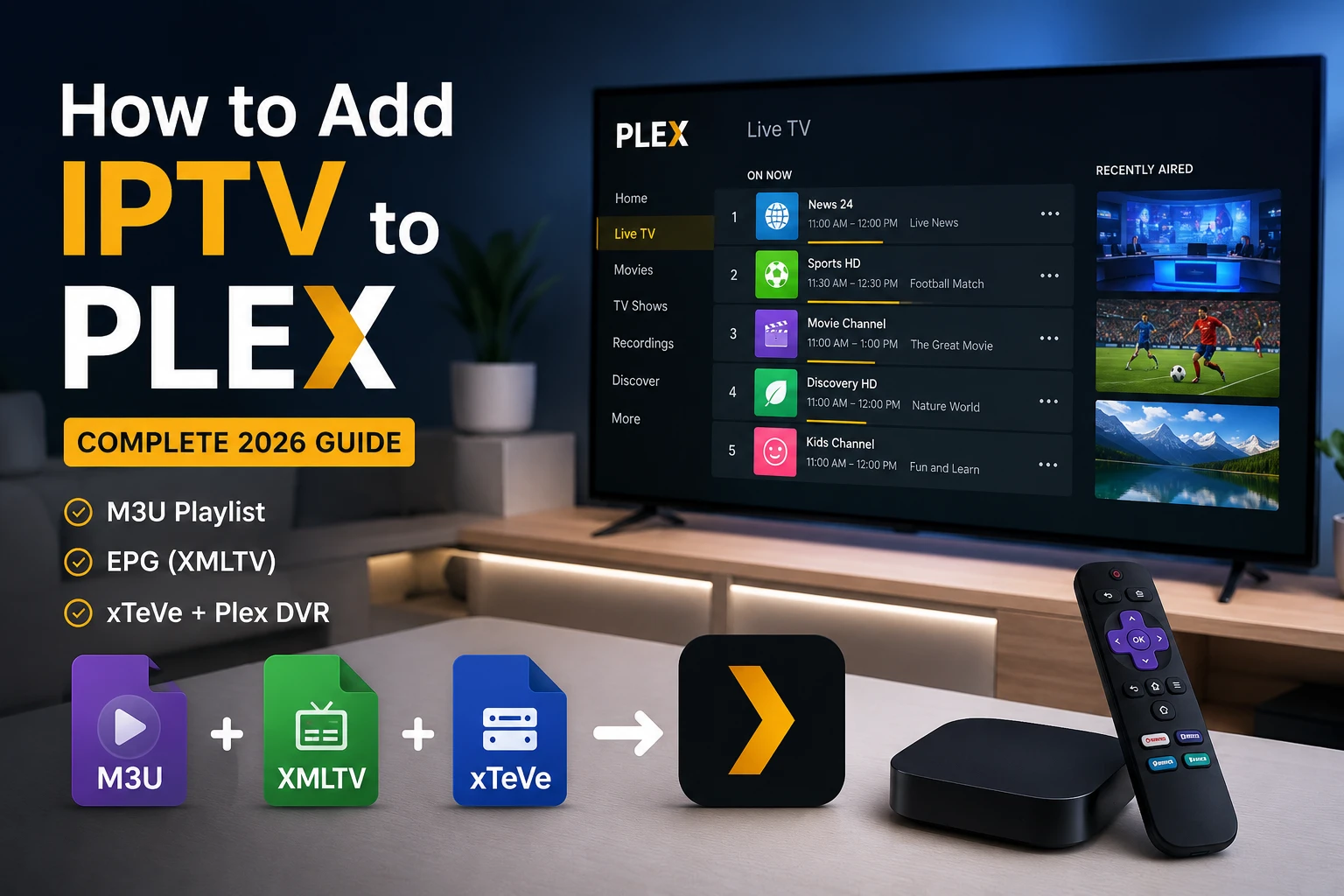 How to Add IPTV to Plex