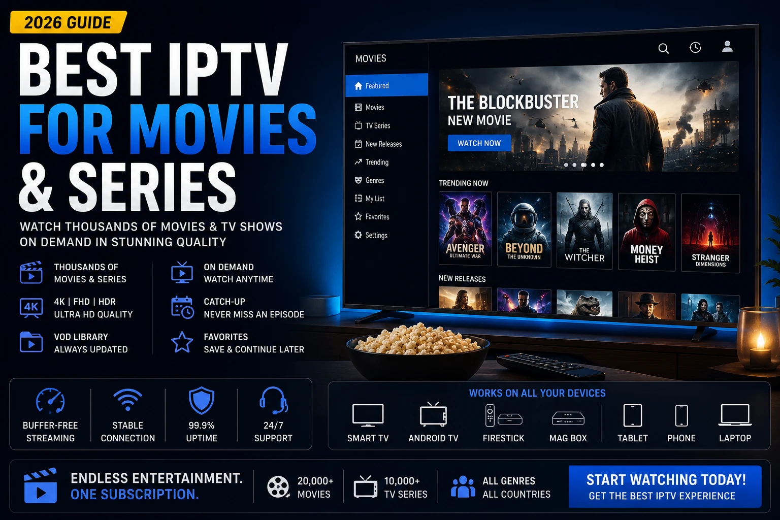 Best IPTV for Movies & Series in 2026