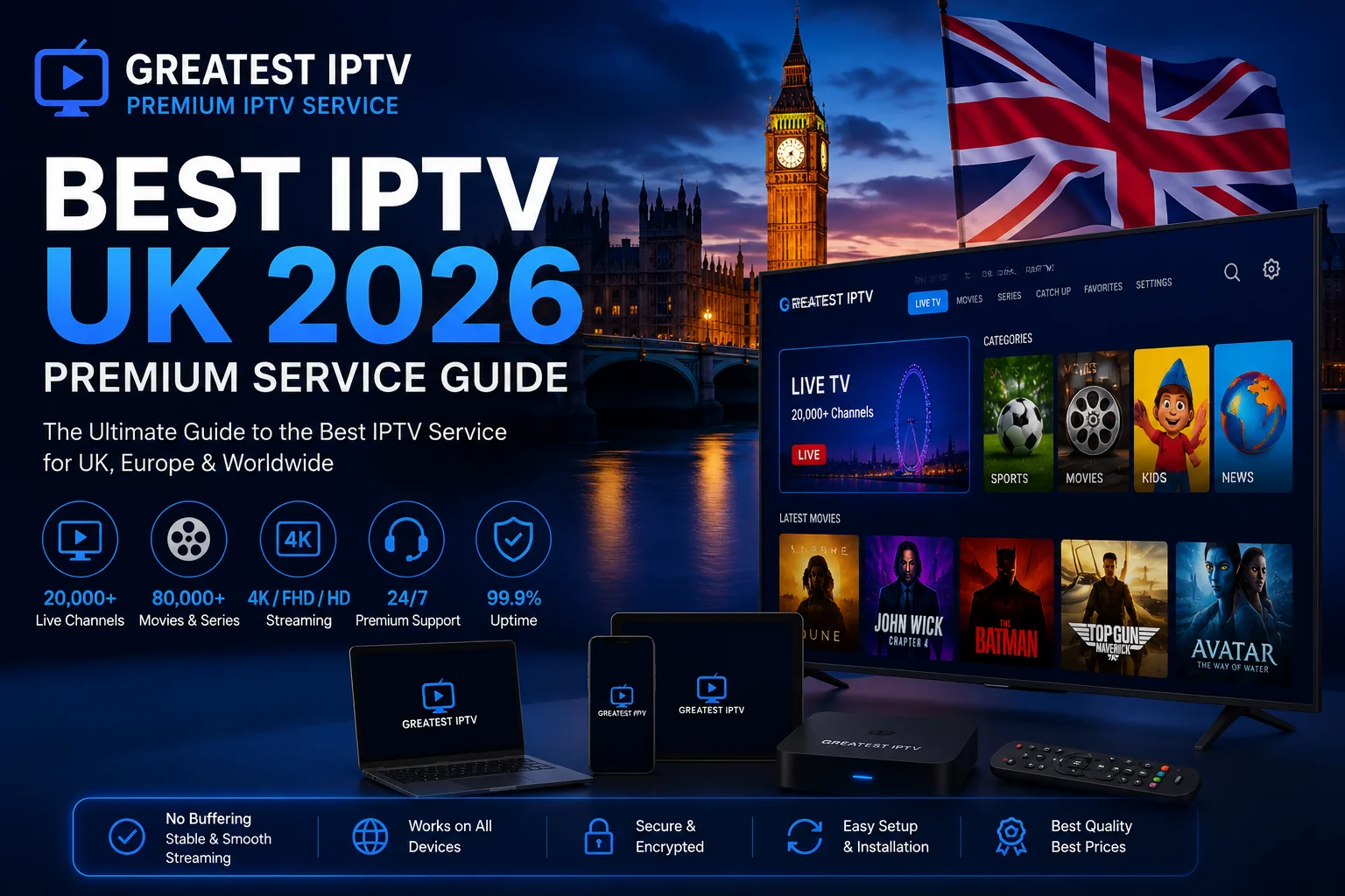 Best IPTV UK 2026 Premium Service Guide
