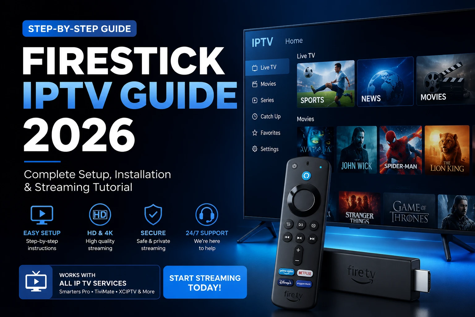 Firestick IPTV Guide 2026 - Complete Setup Tutorial