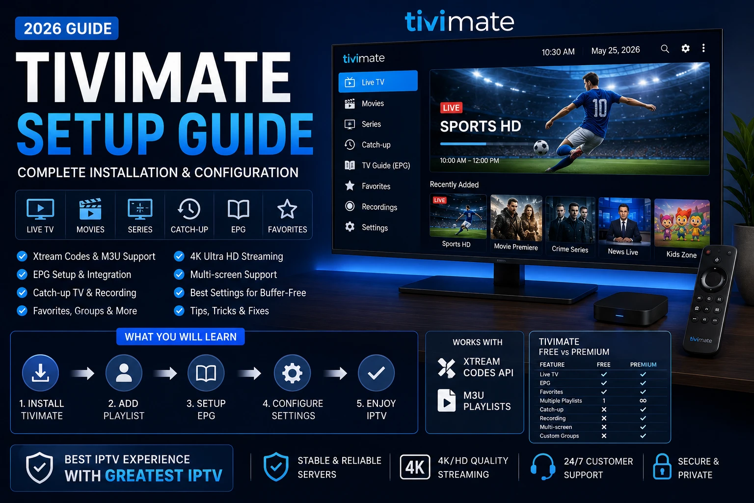 TiviMate Setup Guide 2026